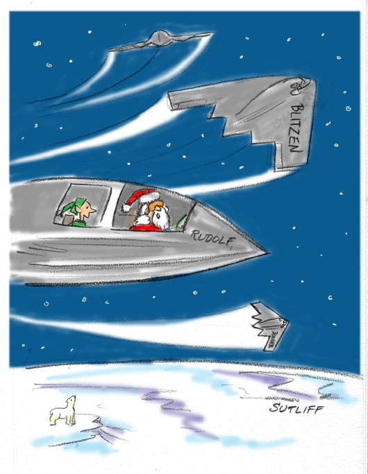 "...I miss the reindeer too - but you gotta love the avionics on these babies!"